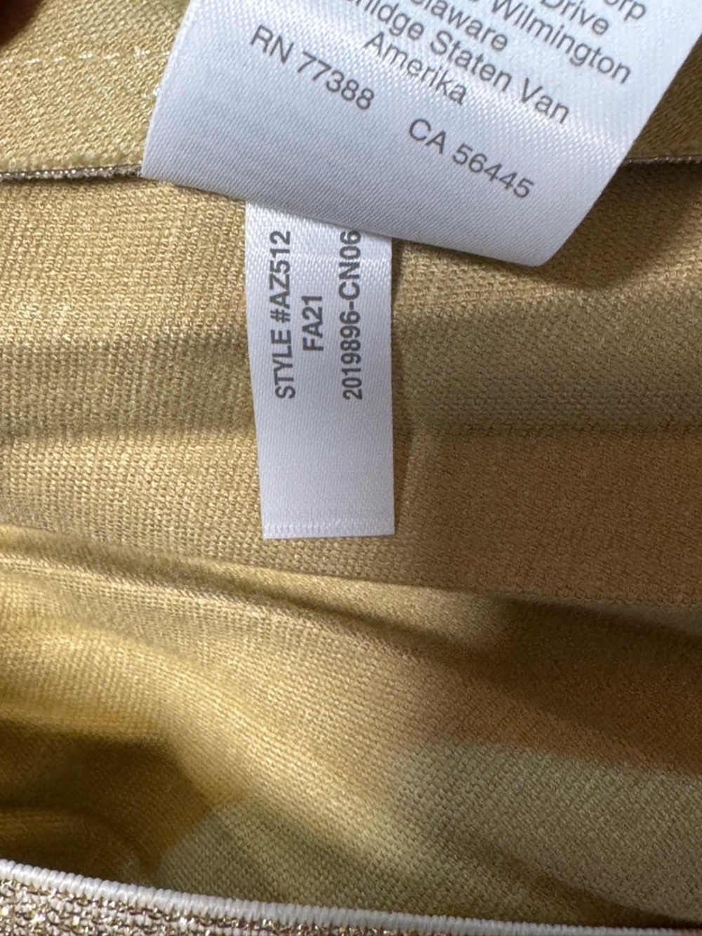 NWT CREWCUTS Metallic Gold Faux Leather Pleated Skirt w Sparkle Elastic Size XL - Picture 8 of 9